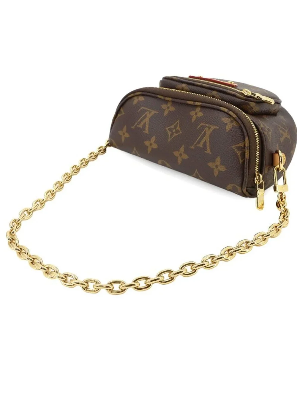 Louis Vuitton Monogram Mini Bumbag 2-Way Bag Brown